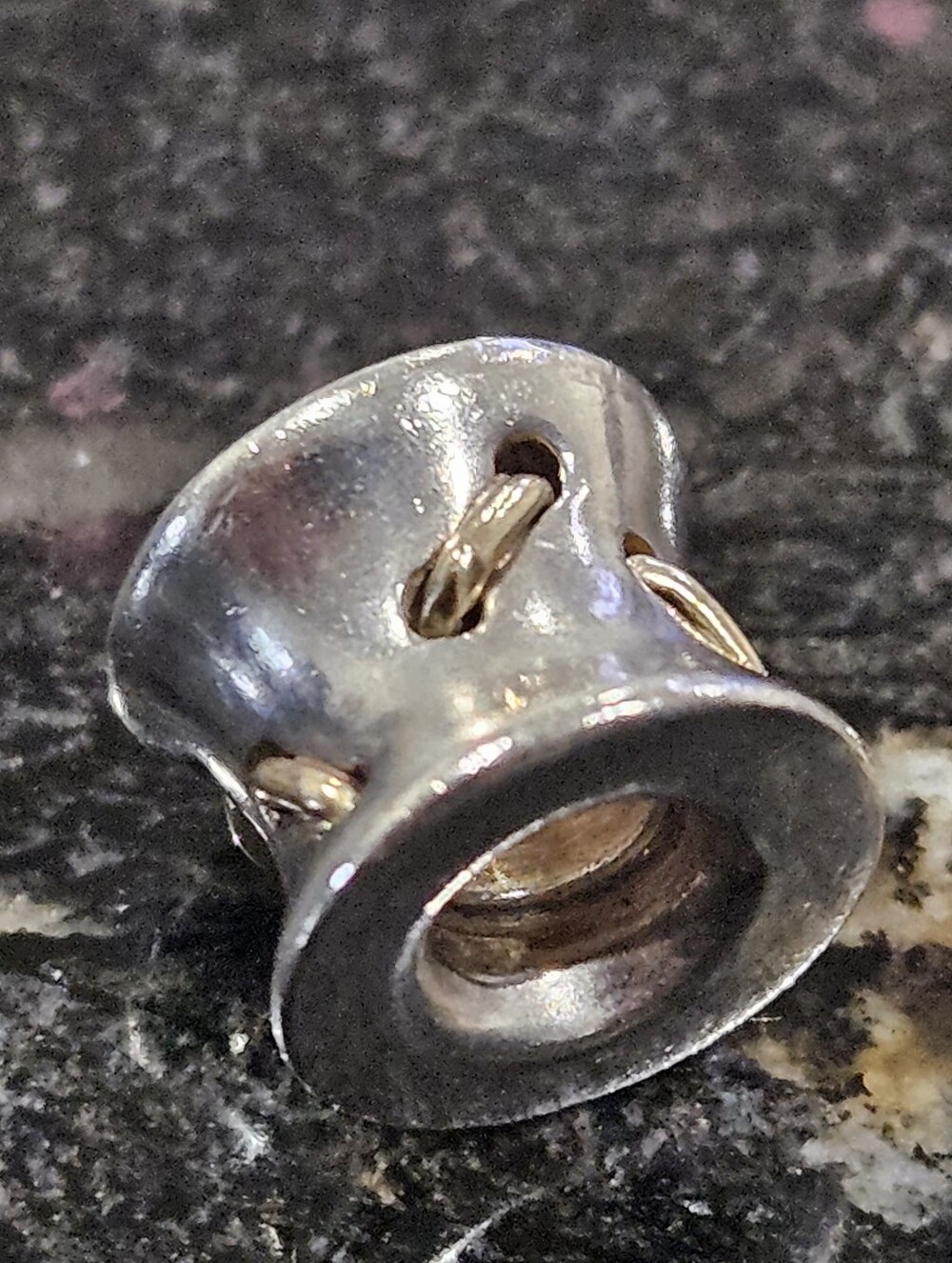 PANDORA " Stitches" Two-tone Charm No. 790327 (Rare)